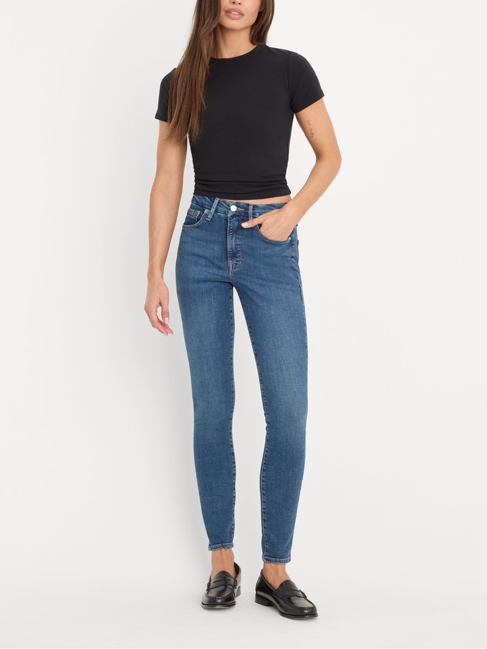 Good American Good Legs Skinny Jeans GLCNFH941T